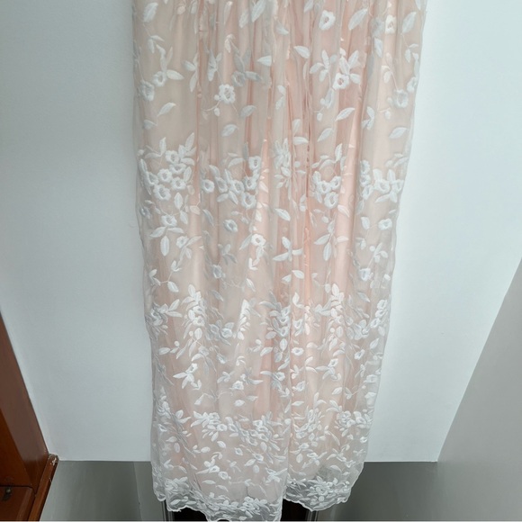 Baltic Born Bohemian Tulle Feminine Whimsical Embroidered Maxi Dress Size Medium - Picture 13 of 16